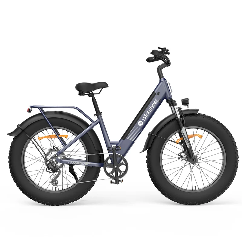 isinwheel M60 E-Fatbike Cruiser mit 26 Zoll Fat Tires 750W Motor