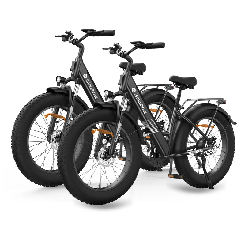 isinwheel M60 E-Fatbike Cruiser mit 26 Zoll Fat Tires 750W Motor