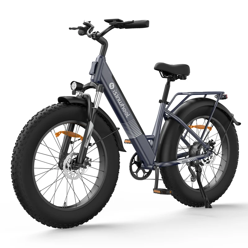 isinwheel M60 E-Fatbike Cruiser mit 26 Zoll Fat Tires 750W Motor