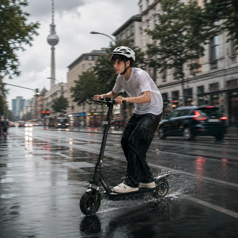 isinwheel S10Plus 60KM Komfort-Pendler E-Scooter Mit Straßenzulassung (ABE, eKFV)