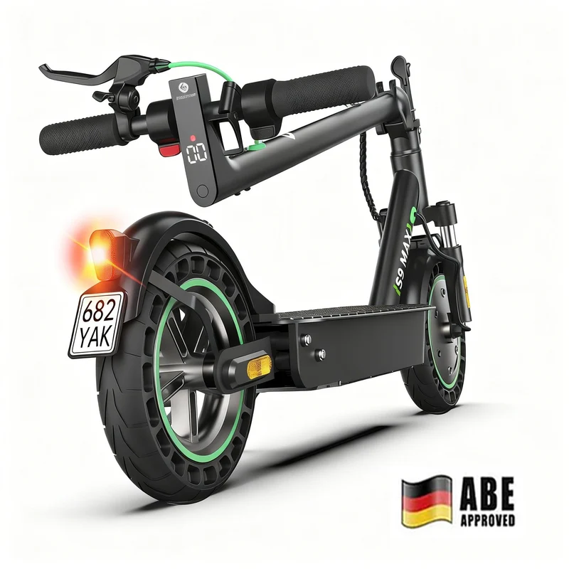 isinwheel S9Max Komfort-Pendler E-Scooter Mit Straßenzulassung (ABE, eKFV)