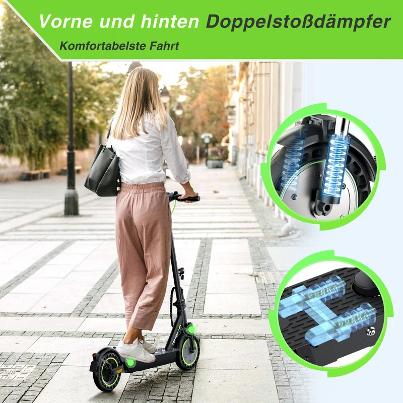 isinwheel S9Max Komfort-Pendler E-Scooter Mit Straßenzulassung (ABE, eKFV)