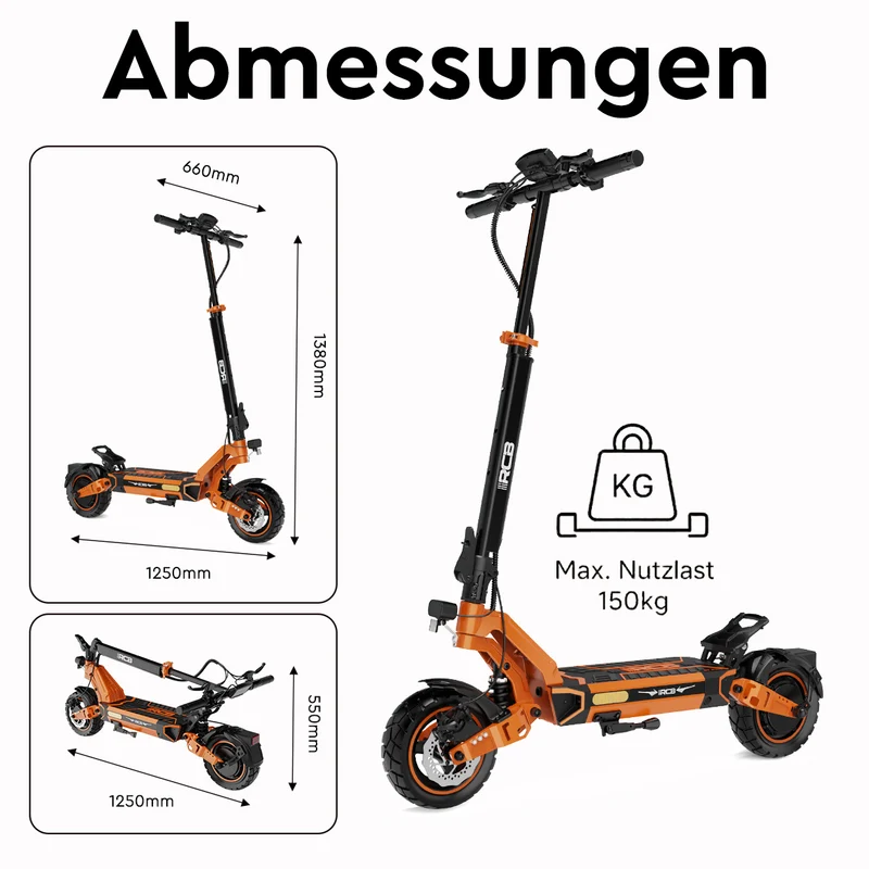 [Vorbestellung] RCB Offroad E‑Scooter D7 PRO Ultra NFC Blinker (ABE) – 839€ Vorbestellpreis, Versand ab Oktober