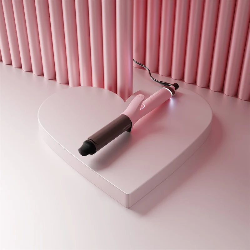 Chronos Curve Grand Curling Tong in Dusted Pink