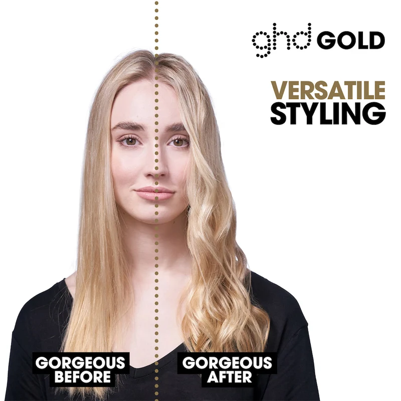 Gold Hair Straightener in Dusted Pink