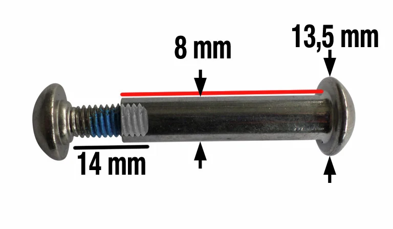 Hinterradachse 55mm Flex Air