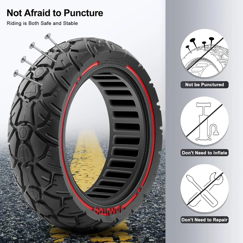 Amitor Offroad Vollgummireifen 10x2.70-6.5 ,--, 10x2.75-6.5