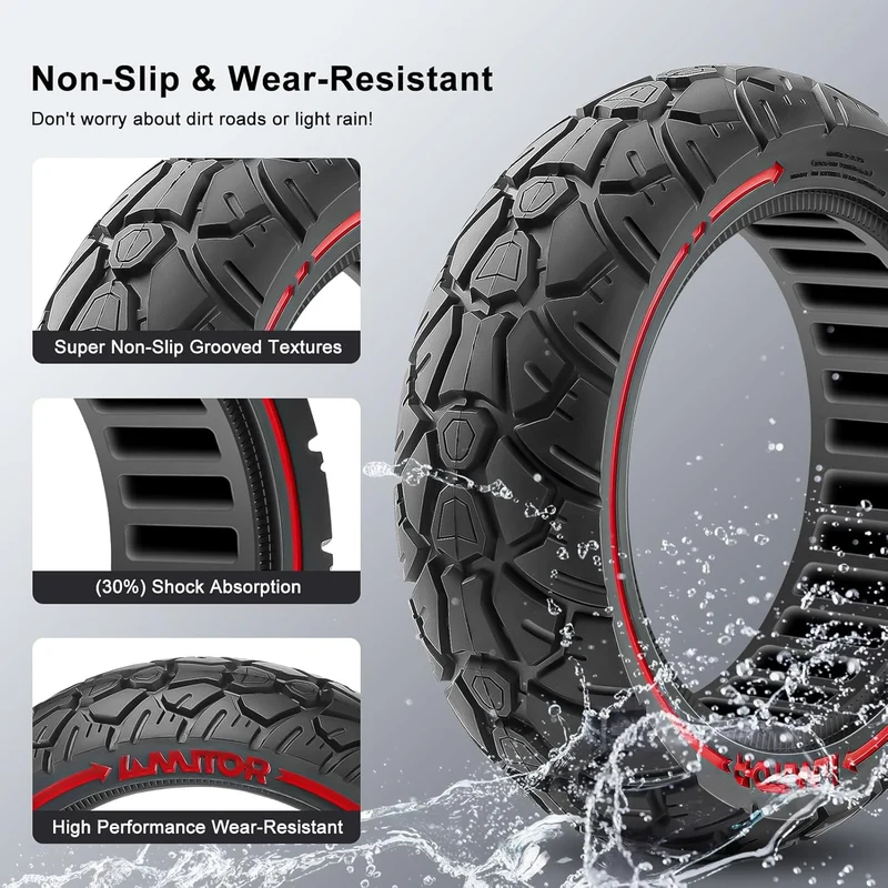 Amitor Offroad Vollgummireifen 10x2.70-6.5 ,--, 10x2.75-6.5