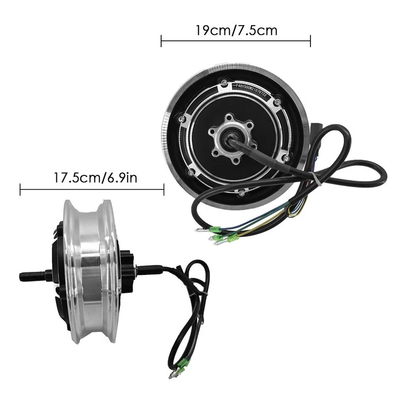 Elektroroller-Radnabenmotor 10 Zoll 48V 500W Radmotor