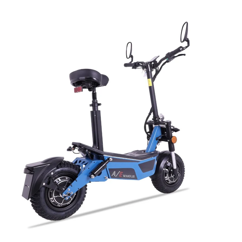 WANDLER A/E Blau – Allrad Elektroroller 45 km/h mit 2×1500W