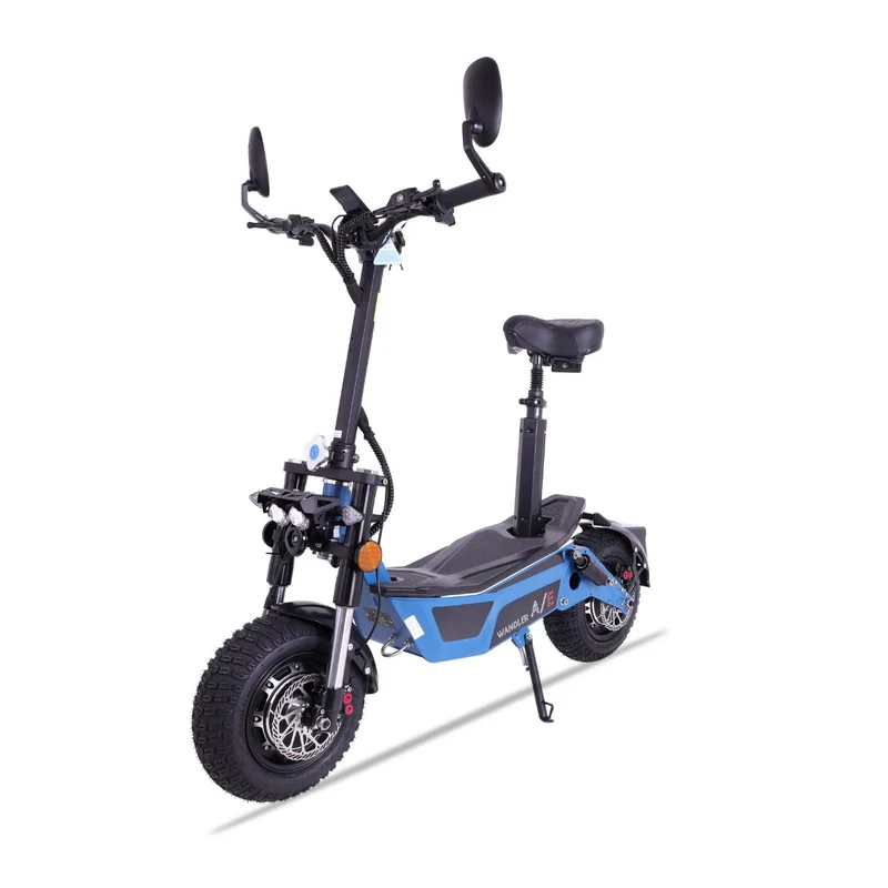 WANDLER A/E Blau – Allrad Elektroroller 45 km/h mit 2×1500W