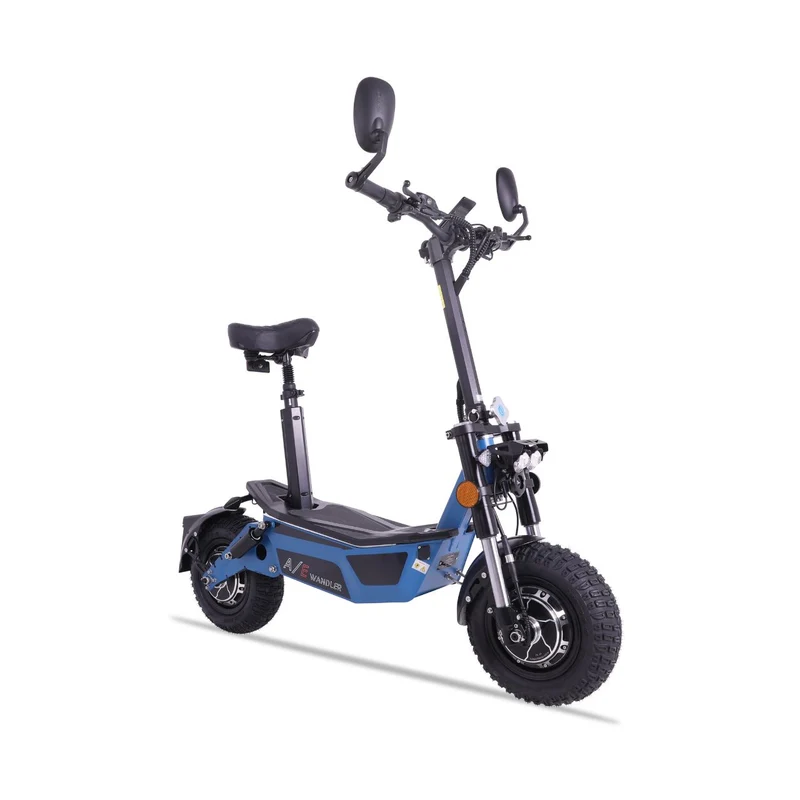 WANDLER A/E Blau – Allrad Elektroroller 45 km/h mit 2×1500W