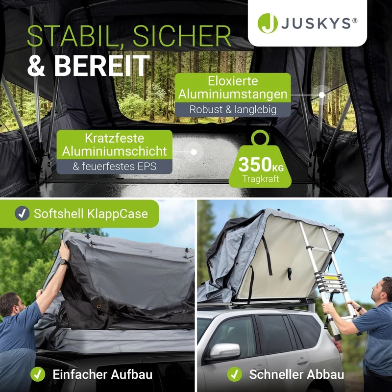 Dachzelt Lago für 2-3 Personen