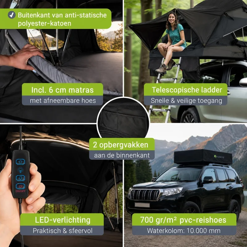 Dachzelt Lago für 2-3 Personen