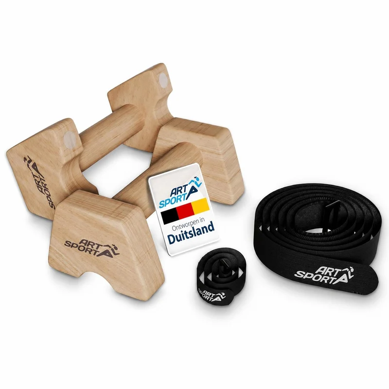 Liegestützgriffe aus Holz