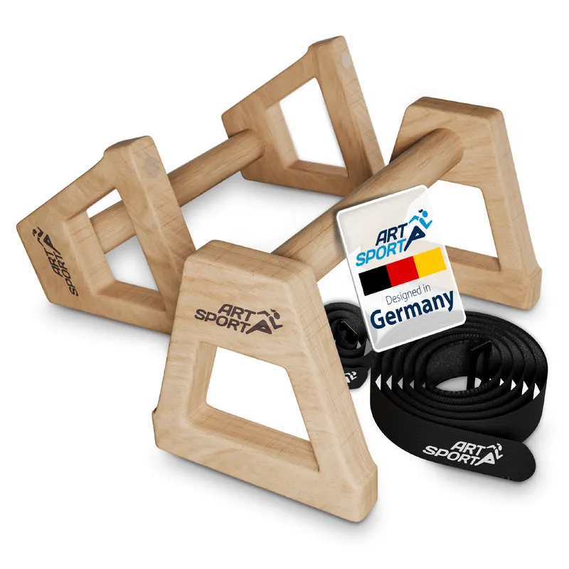 Liegestützgriffe aus Holz