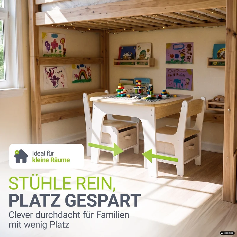 Spieltisch mit zwei Stühlen Milou