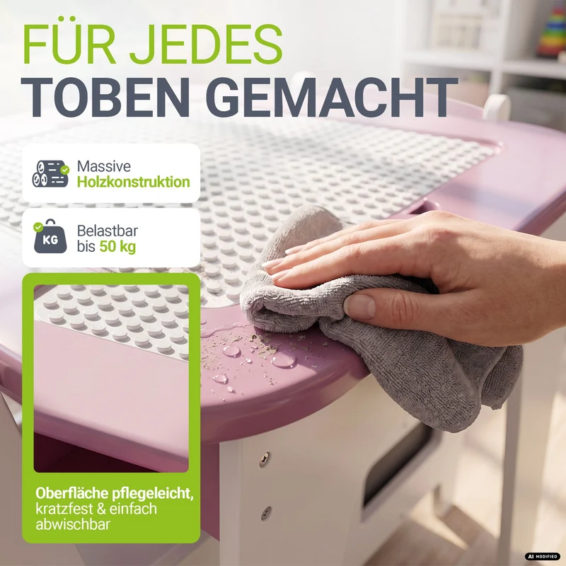 Spieltisch mit zwei Stühlen Milou