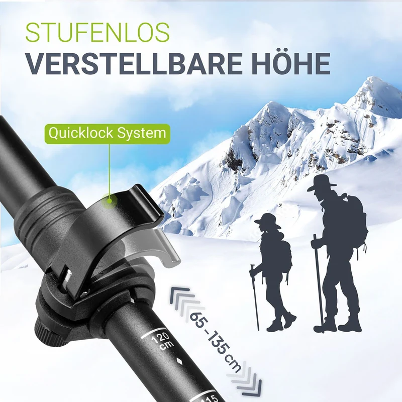Nordic Walking Wanderstöcke mit Zubehör