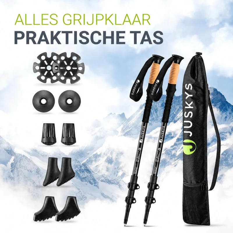 Nordic Walking Wanderstöcke mit Zubehör