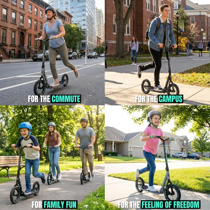 MADD GEAR | Scooter | Metro Urban Glide 300 | Grau Teal