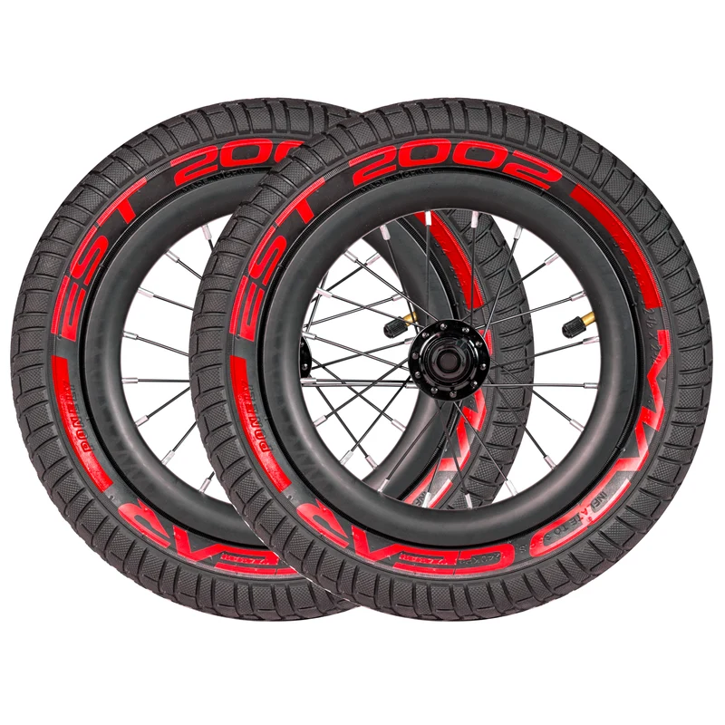 Madd Gear Luftreifen Metro Glide 12 Zoll – Schwarz & Rot