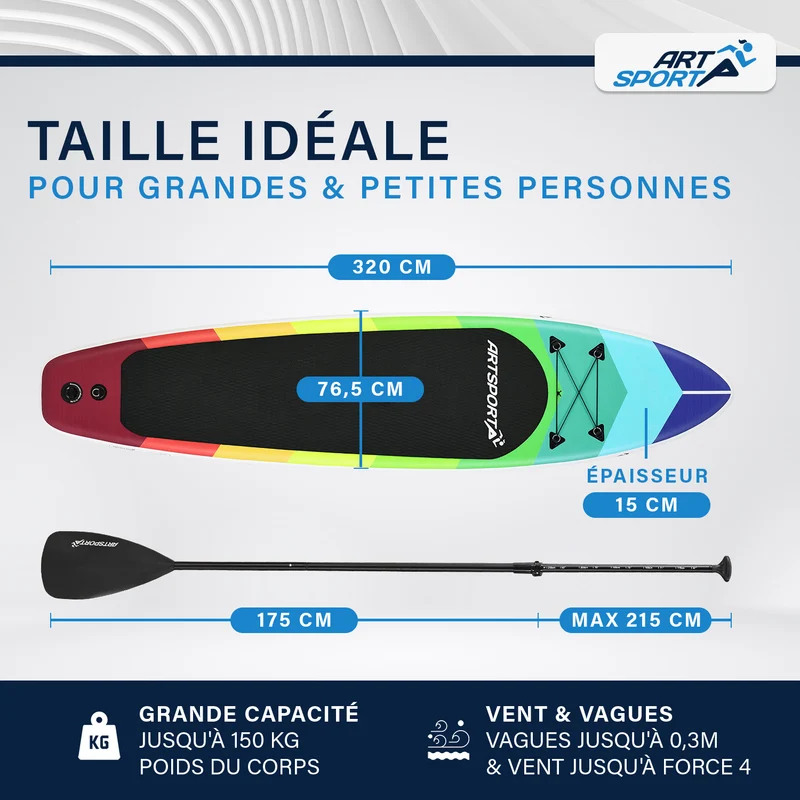 Stand Up Paddling Board - Komplett Set