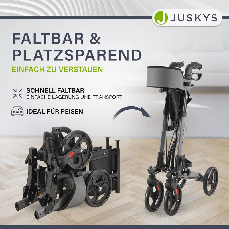 Aluminium Rollator Vital mit Sitz