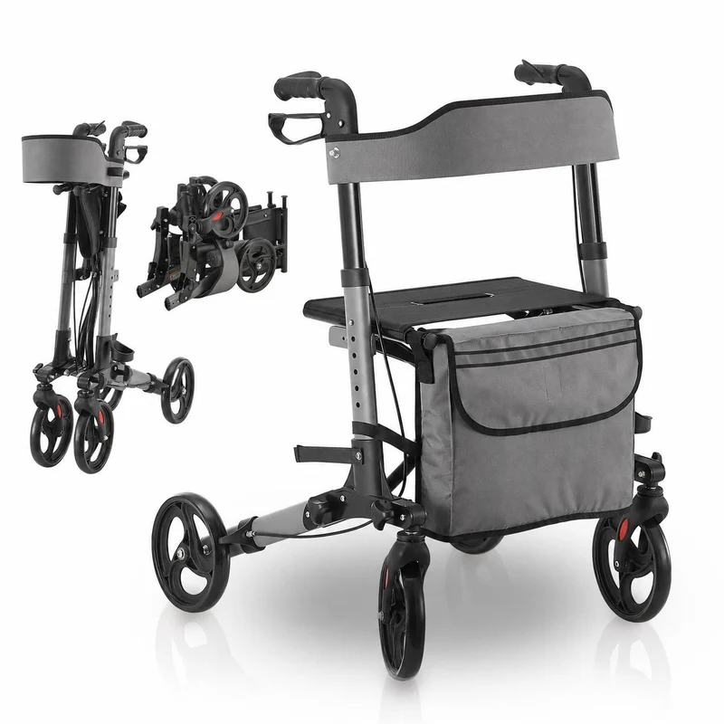 Aluminium Rollator Vital mit Sitz