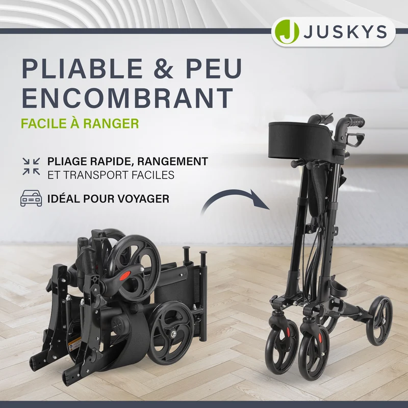 Aluminium Rollator Vital mit Sitz