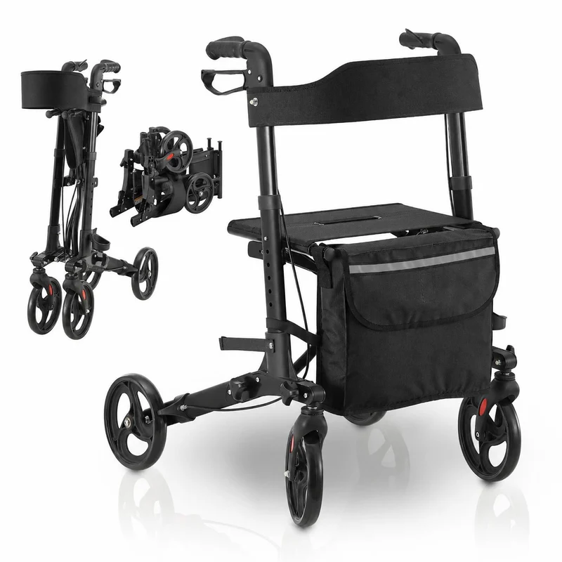 Aluminium Rollator Vital mit Sitz