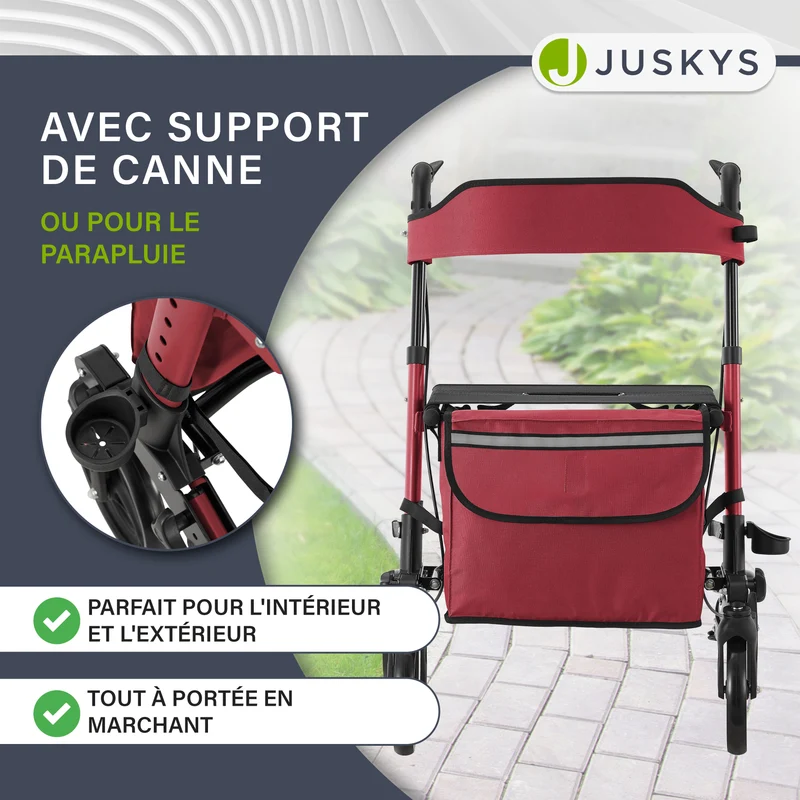 Aluminium Rollator Vital mit Sitz