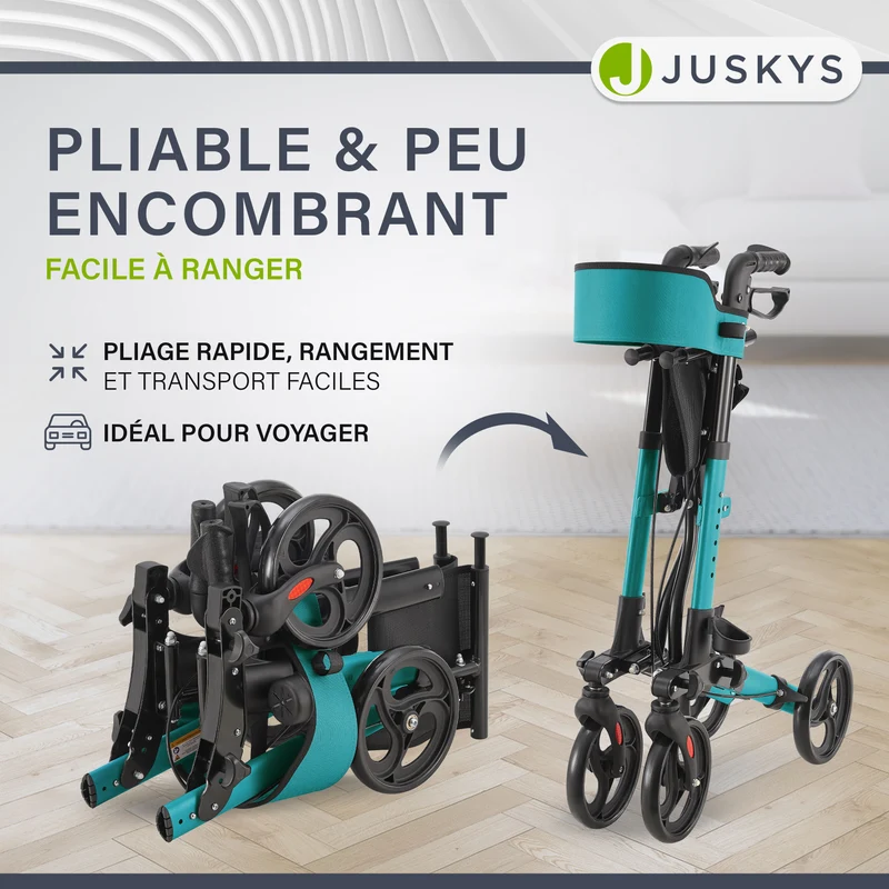 Aluminium Rollator Vital mit Sitz