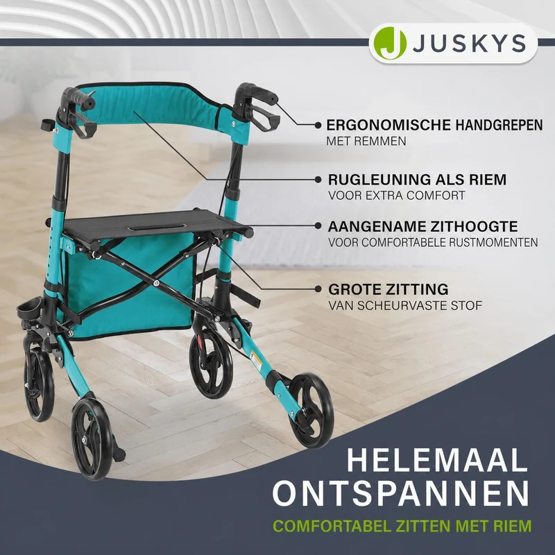 Aluminium Rollator Vital mit Sitz