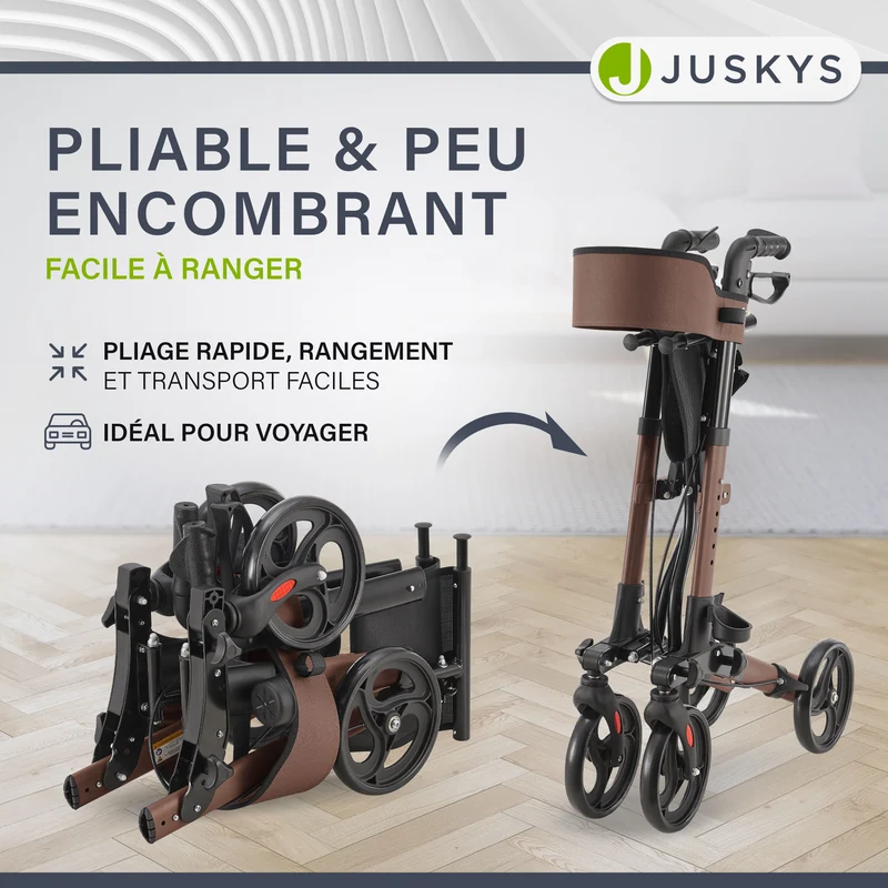 Aluminium Rollator Vital mit Sitz