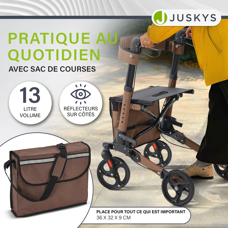 Aluminium Rollator Vital mit Sitz