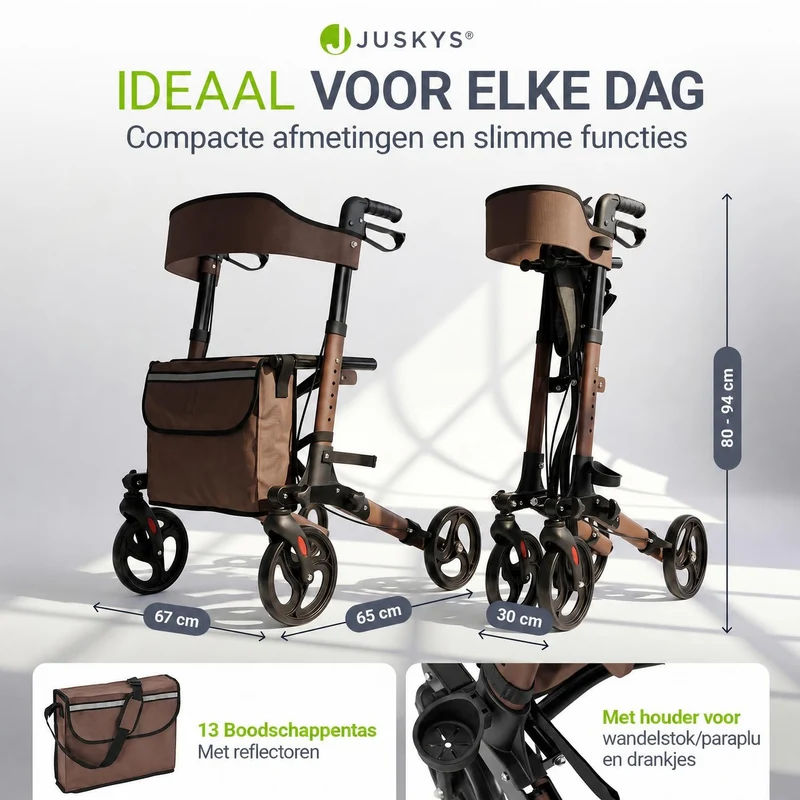 Aluminium Rollator Vital mit Sitz