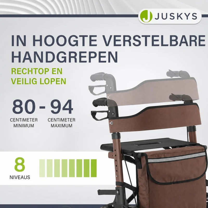 Aluminium Rollator Vital mit Sitz