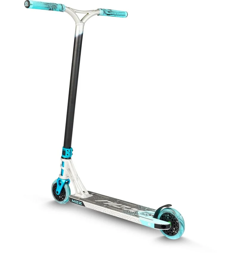 MGP MGX Extreme E1 Stunt Scooter - Silber-Türkis