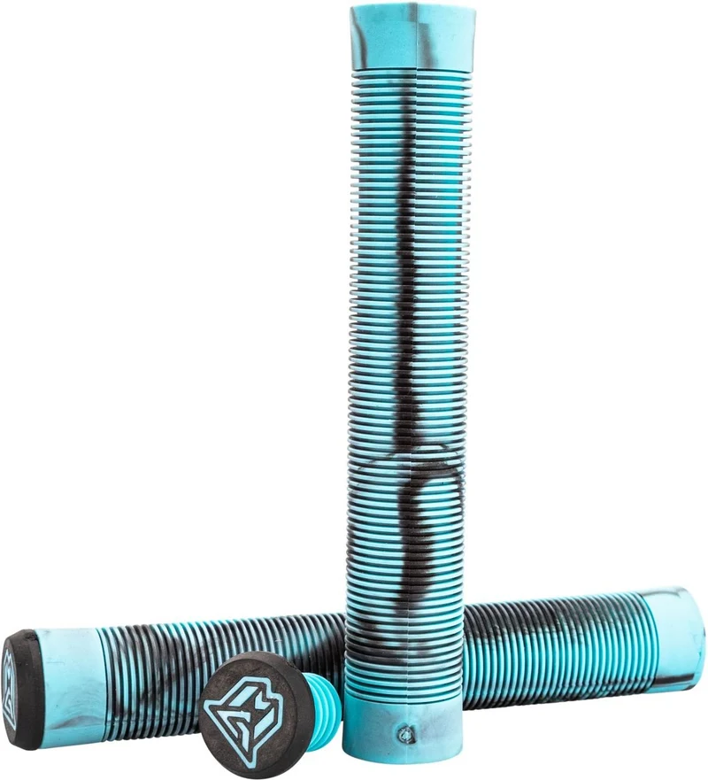 MGP | Grind Griffe Swirl | TPR Flangeless | Schwarz-türkis