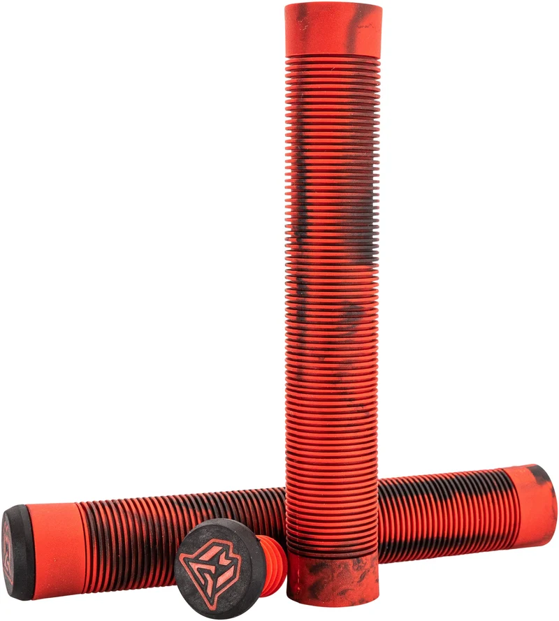 MGP | Grind Griffe Swirl | TPR Flangeless | Schwarz-rot