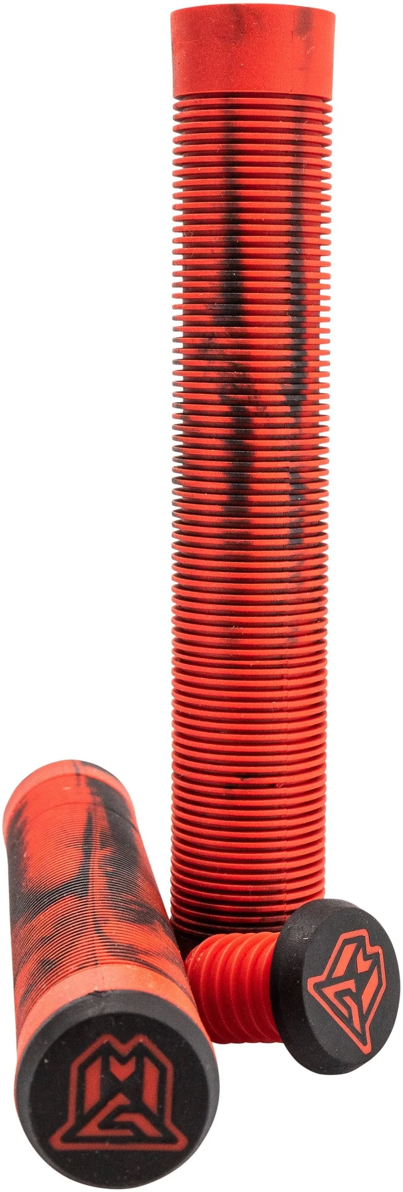 MGP | Grind Griffe Swirl | TPR Flangeless | Schwarz-rot