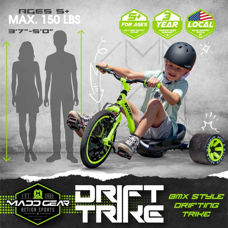 MGP | Trike | Mini Drift | Schwarz Grün