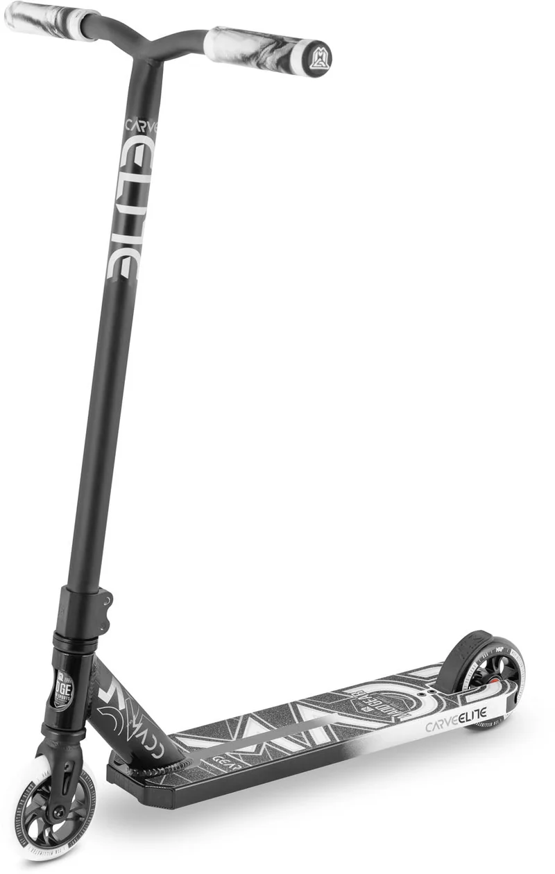 Madd Gear Carve Elite Stunt Scooter - Schwarz-Weiß