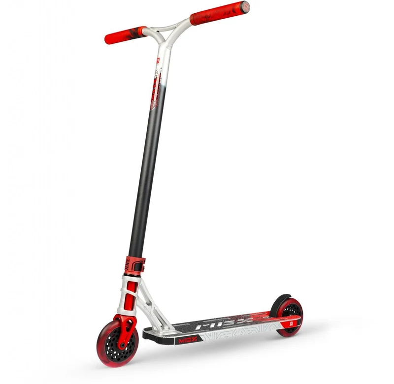 MGP MGX Extreme E1 Stunt Scooter - Silber-Rot