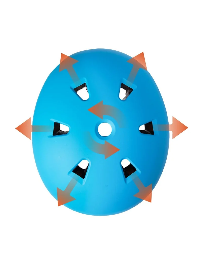 CERTIFIED EPS HELMET - BLUE ORANGE