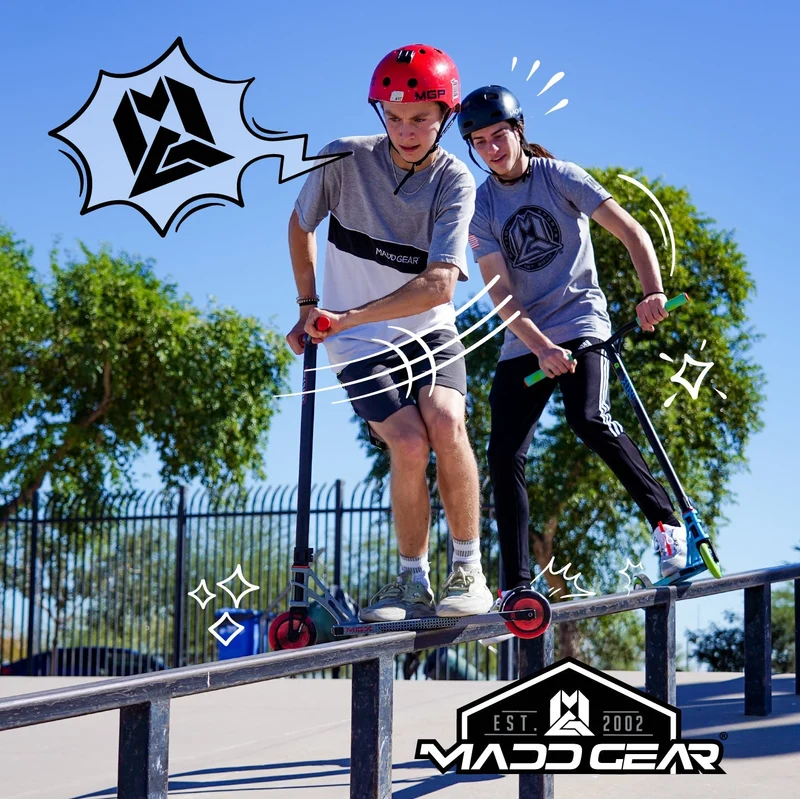 MGX Extreme Stunt Scooter - Silver Black