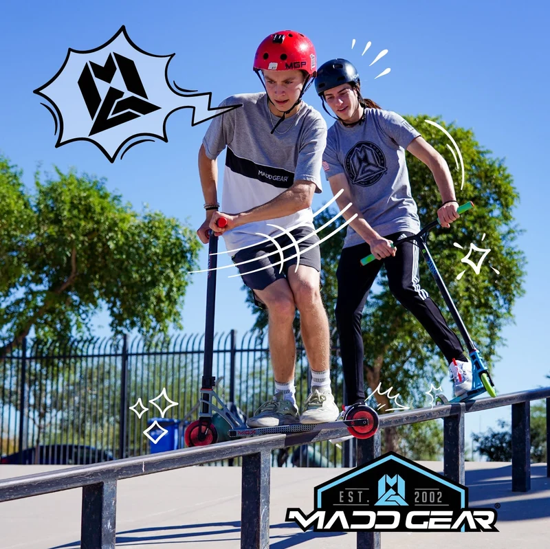 MGX Extreme Stunt Scooter - Silver Blue