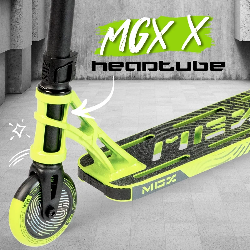 MGX Shredder Stunt Scooter - Black Green