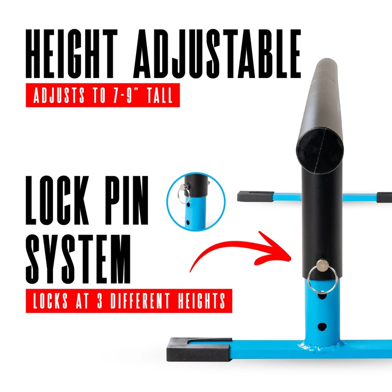 55" Adjustable Grind Rail - Black Blue